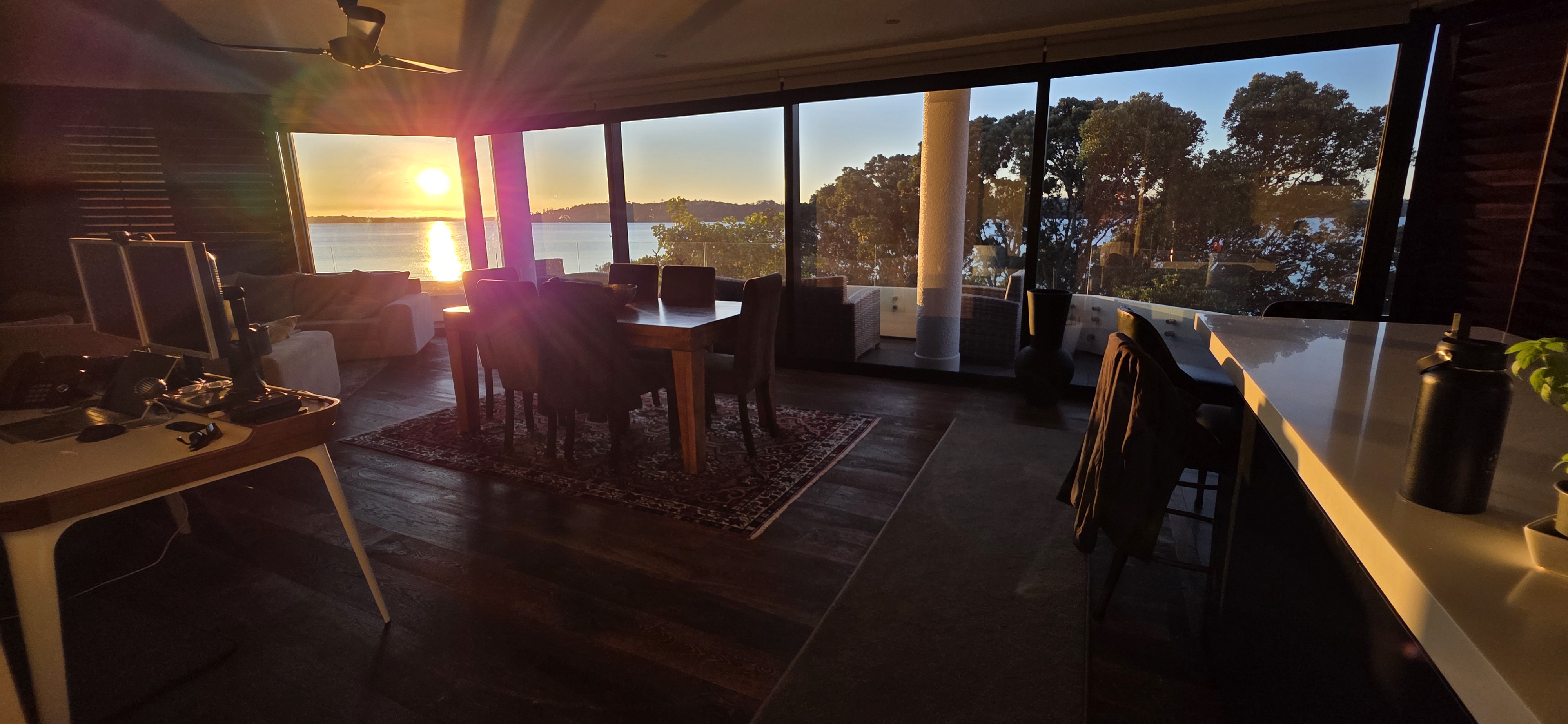 Living Room at Sunset